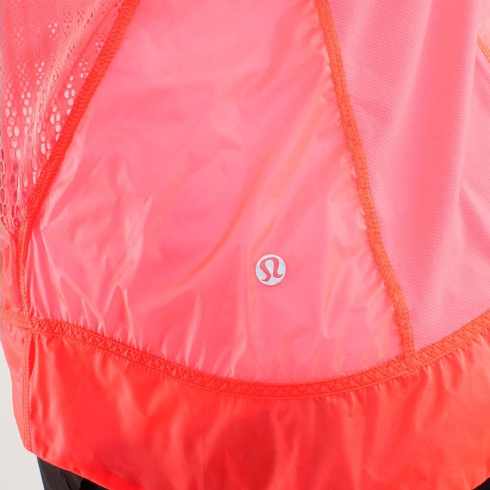 Lululemon Run: Nothin' To Hide Jacket - Flash Light Neon Lace Windbreaker - Picture 9 of 12